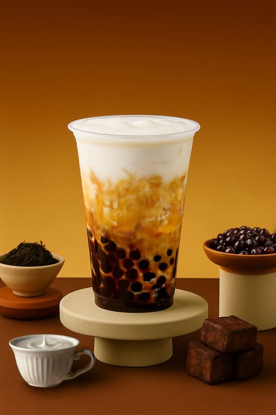 黑糖珍珠牛乳茶 Brown Sugar Pearl Milk Tea